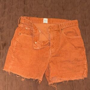 GAP Burnt Orange Jean Shorts Relaxed Fit